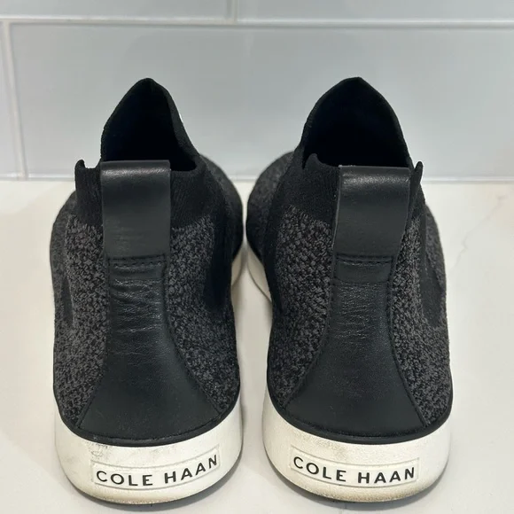Cole Haan Womens Nantucket Knit Ankle Chelsea Boots Size 8.5 Black Comfort Fit - Picture 4 of 11